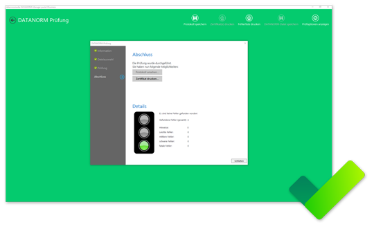 DATANORM Prüfung